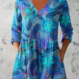 Juliette | Duga Bluza s V-Izrezom