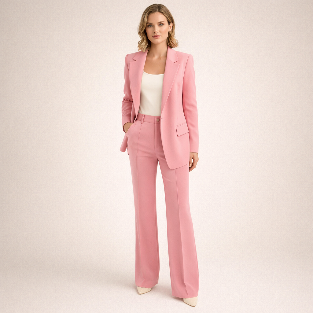 Brigitte | Elegantni dvodijelni set sa zvonastim pantalonama