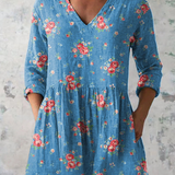 Melanie | Duga Bluza s V-Izrezom