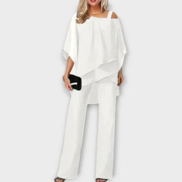 Celeste | Elegantni Chiffon Kombinezon