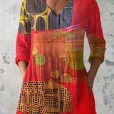 Lucie | Duga Bluza s V-Izrezom