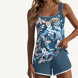 Flora | Cvjetni tankini s glatkim šortsem