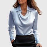 Sylvie | Luksuzna Bluza sa Plisiranim Dekolteom