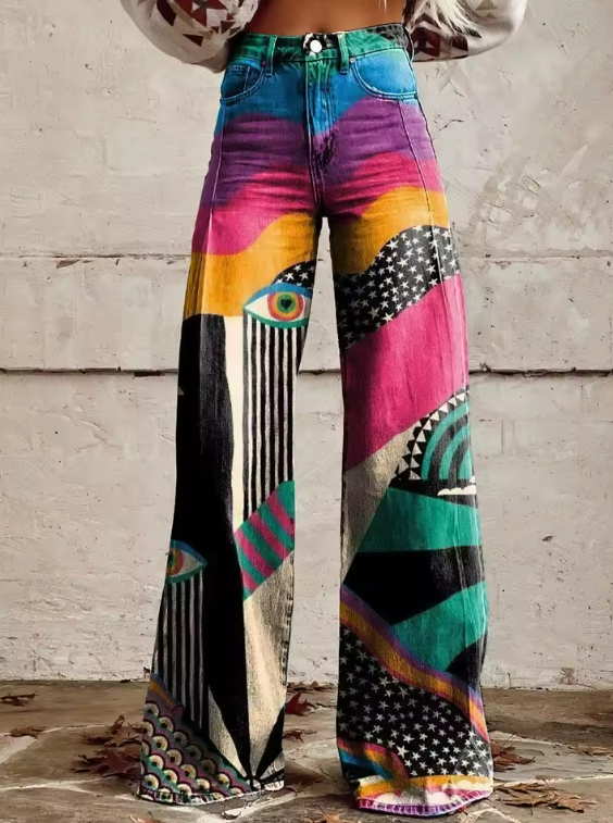 Talia - Flare pantalone Boho Chic