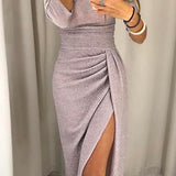 Natalija - Elegantna haljina s otvorenim ramenima