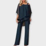 Celeste | Elegantan Komplet od Chiffon Kombinezona