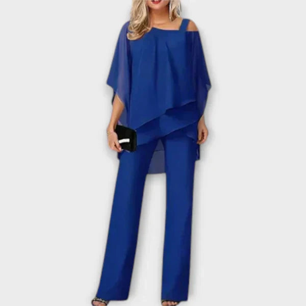 Celeste | Elegantan Komplet od Chiffon Kombinezona