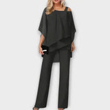 Celeste | Elegantni Chiffon Kombinezon