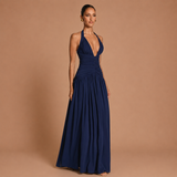 Haljina Kristina™ - Fluidna Elegancija s Halter Izrezom