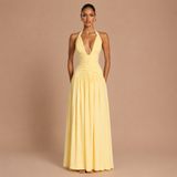 Haljina Kristina™ - Fluidna Elegancija s Halter Izrezom