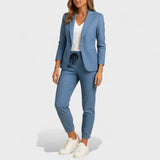 Gabriela - Elegantni Set s Jaknom i Hlačama