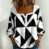 Geometrijska Ležerna Bluza