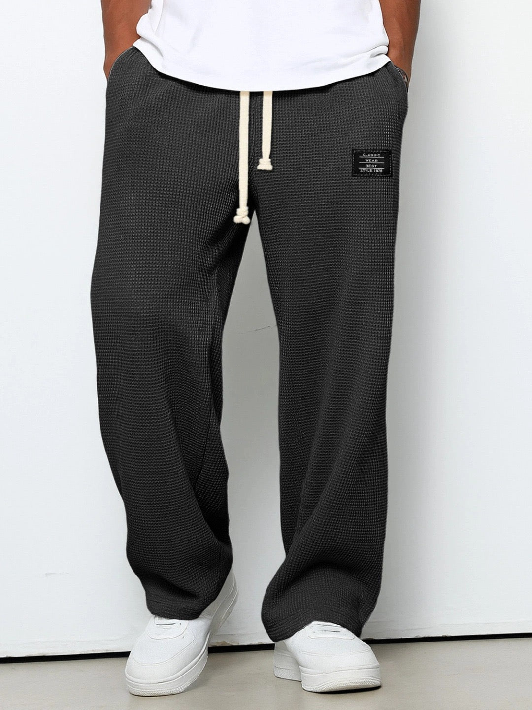Gerald - Široke pantalone s podesivim strukom