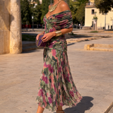 Olivia - Elegantna duga svečana haljina sa V-izrezom