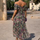 Olivia - Elegantna duga svečana haljina sa V-izrezom