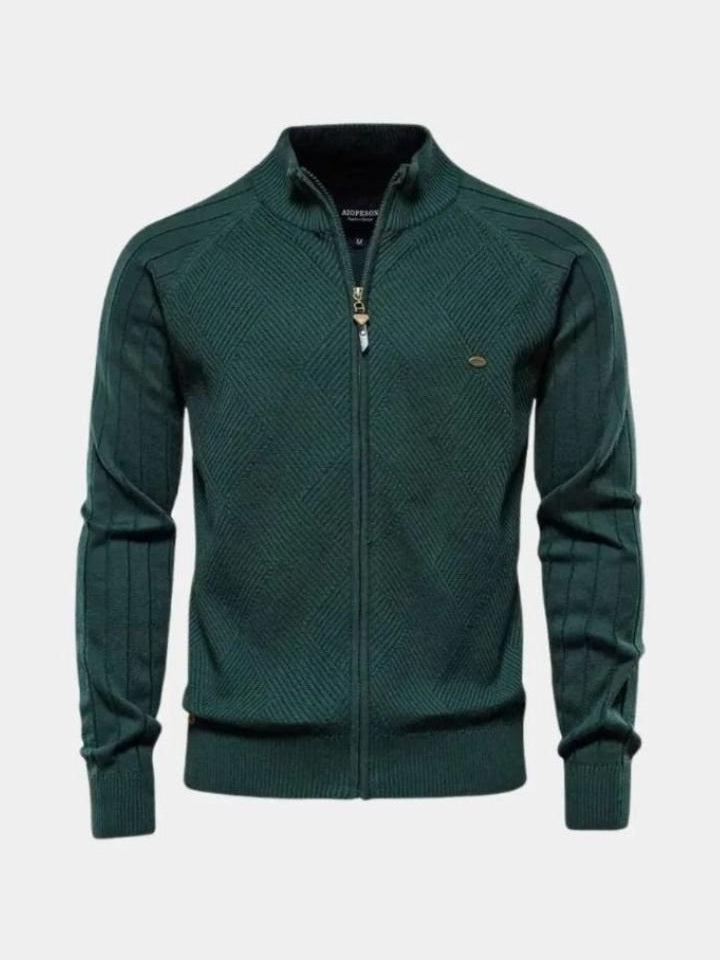 Jacquard™ | Cardigan pleten sa rajsferšlusom