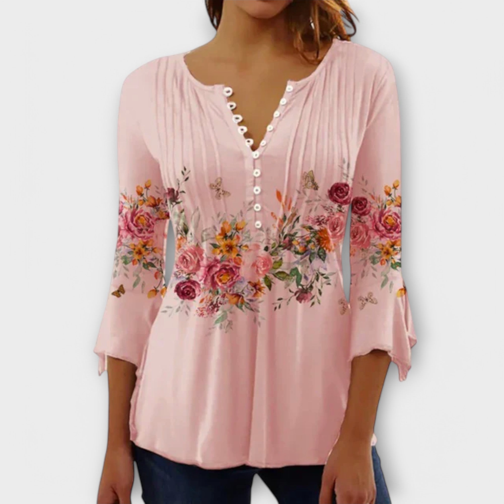 Juliane – Bluza sa V izrezom i Trećim rukavima