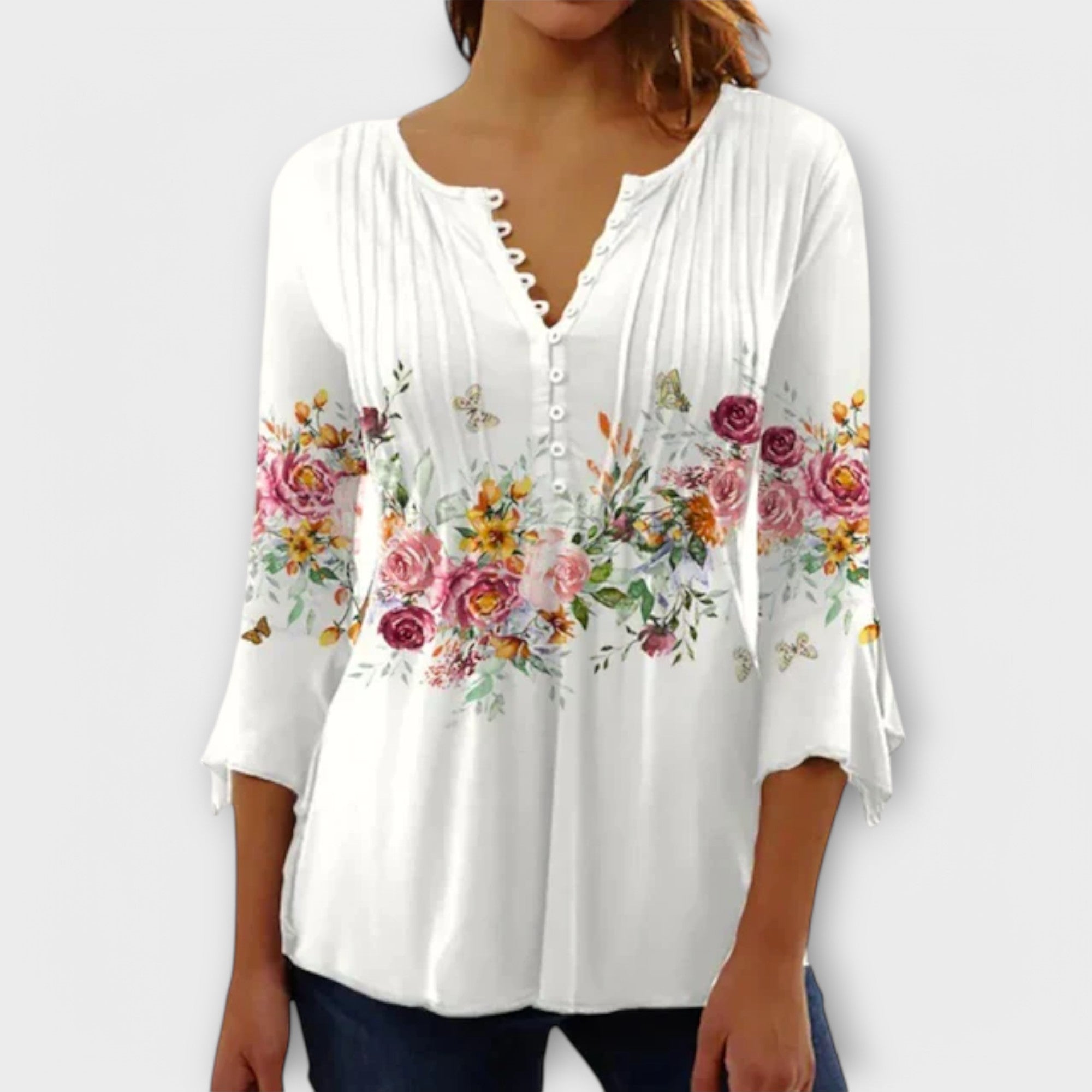 Juliane – Bluza sa V izrezom i Trećim rukavima