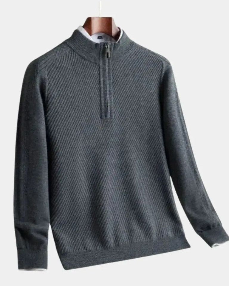 Vilhelm™ | Osnovni Pulover sa Polu-Zipom