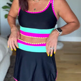 Rumba | Tankini s prugama u boji s suknjom