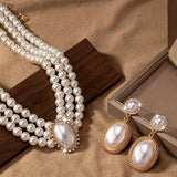 Vintage biserna ogrlica set