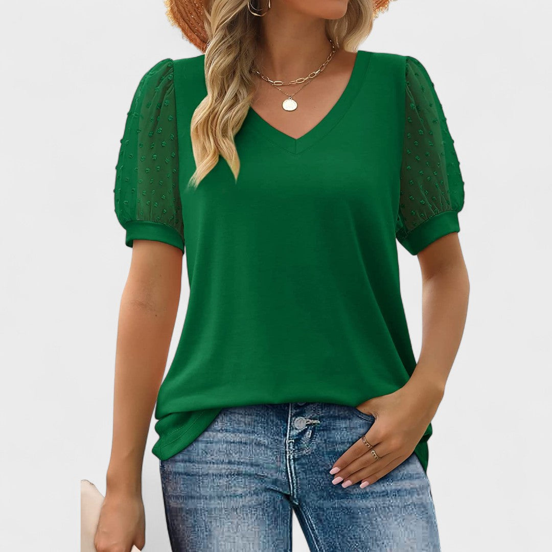 Carolina - Elegantna bluza s V izrezom
