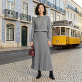 Filipa - Set od pletiva i plisirane suknje