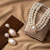 Vintage biserna ogrlica set