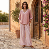 Clara - Set Tunik i Hlača s Prugama