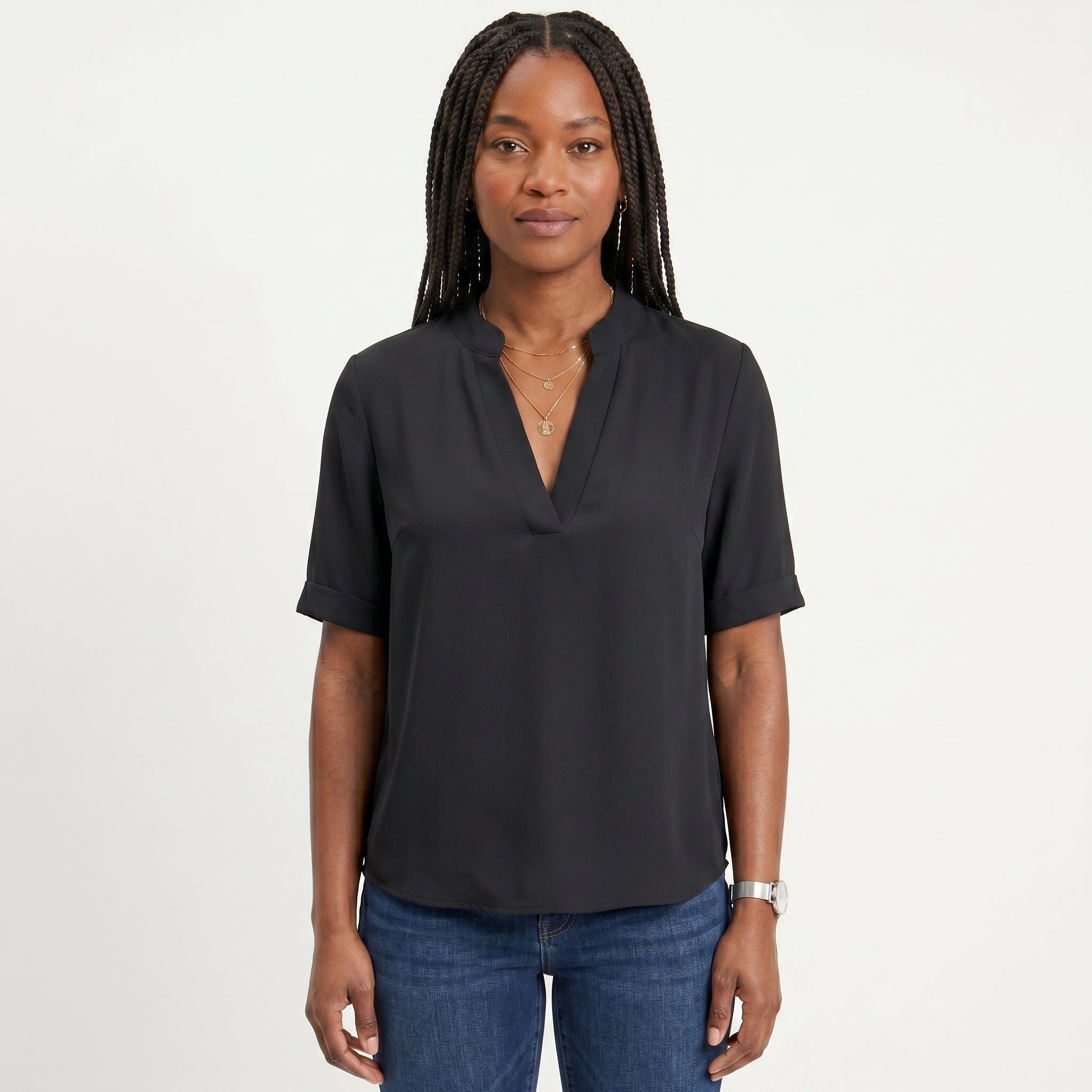 Célia - Fluida Bluza s V Izrezom