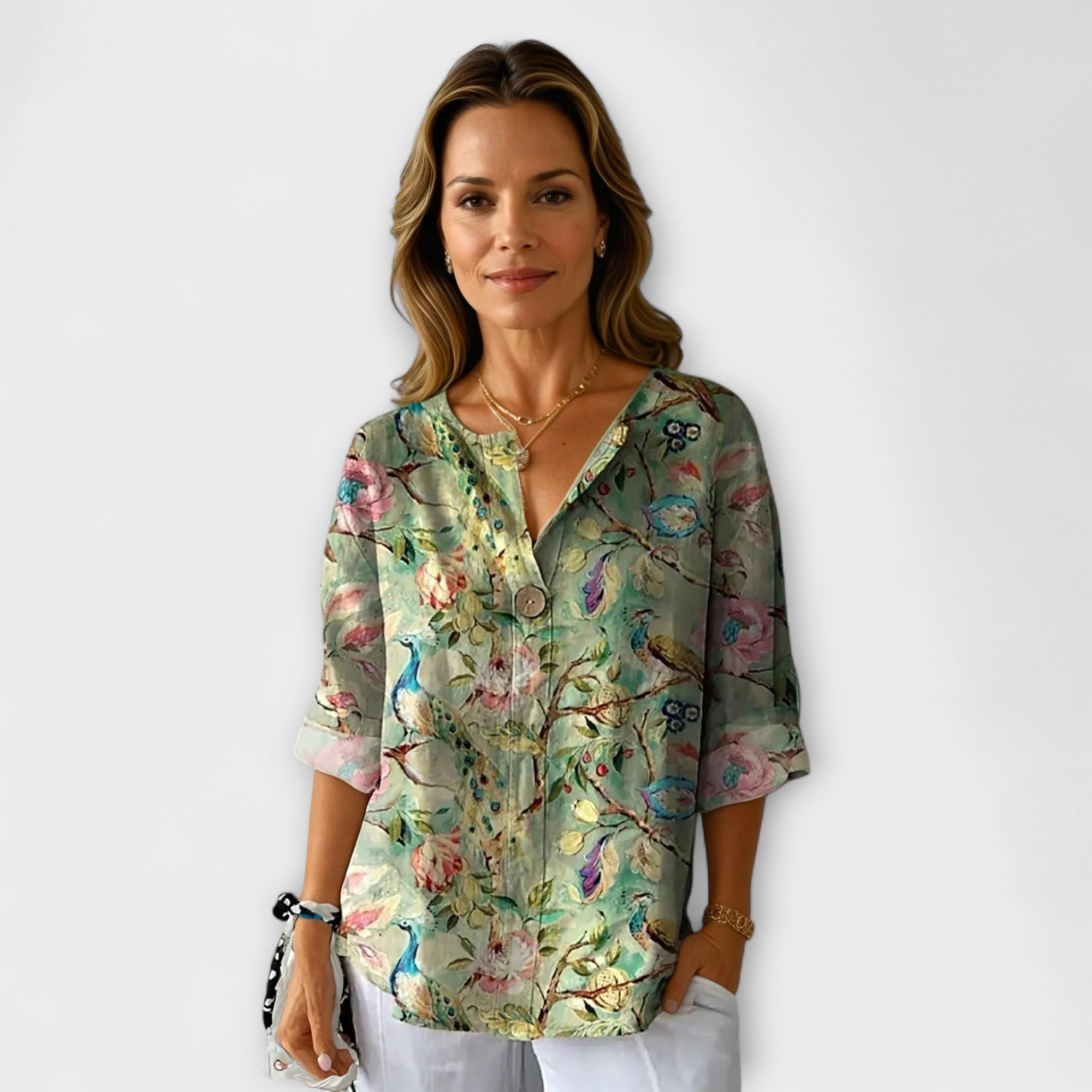 Arlene – Bluza sa Cvjetnim Dizajnom