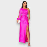 Zarra | Elegantna Maxi Haljina sa Jednim Rame